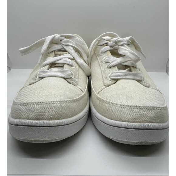 Allbirds Women's Lace Up Canvas Pacers Sneakers Shoes Casual Off White Size 8 - Picture 8 of 13